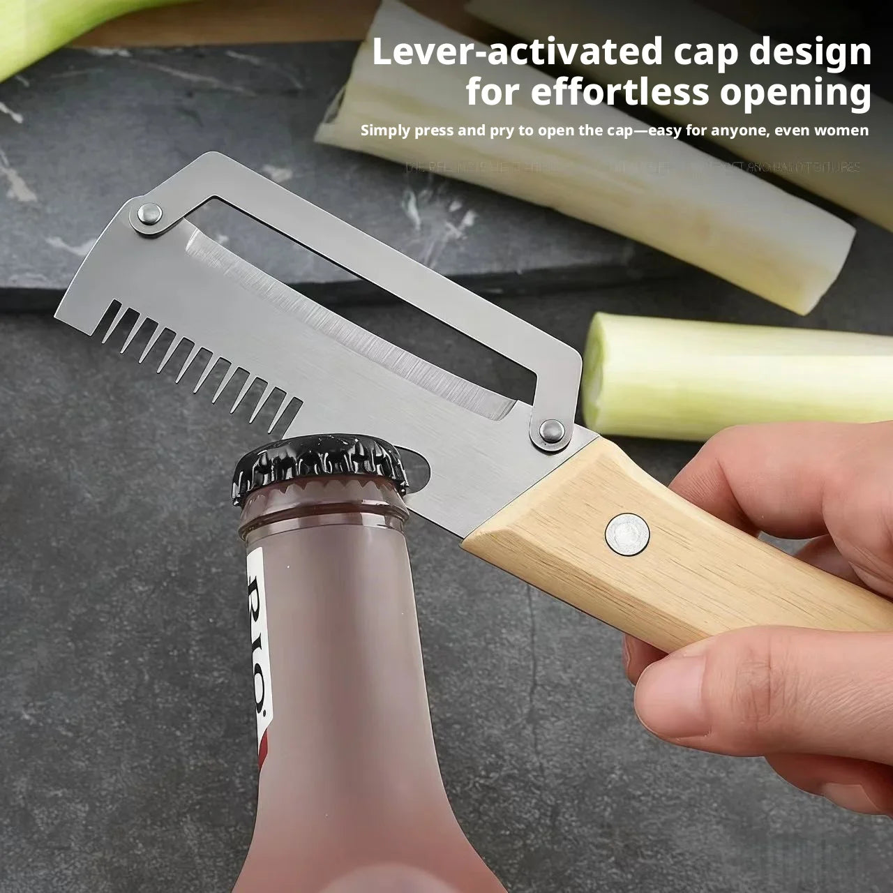Paring Knife With Wood Handle And Stainless Steel Blade Peeler