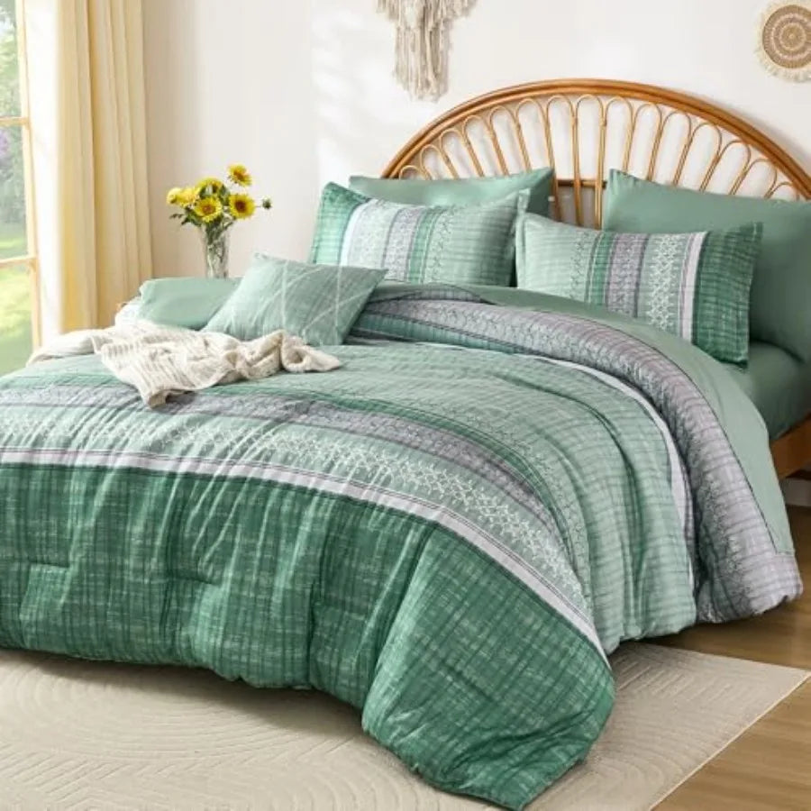 Boho King Comforter Bedding Set Duvet Cover and Pillowcases