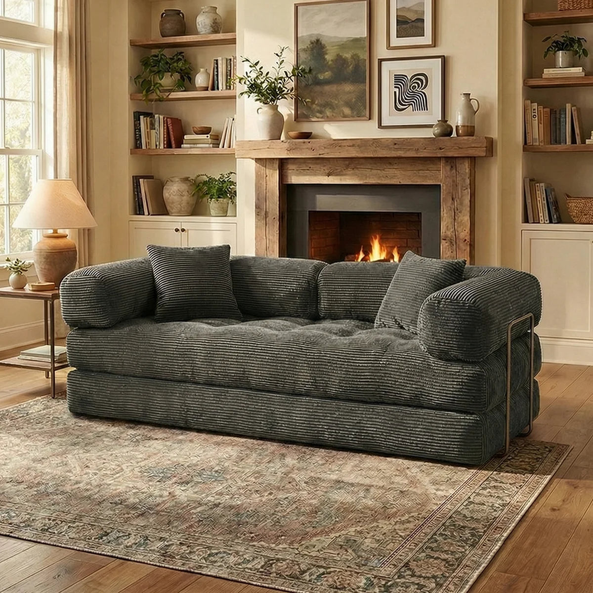 Yqzyphyna Boneless Futon Sofa Bed Convertible Couch Sleeper