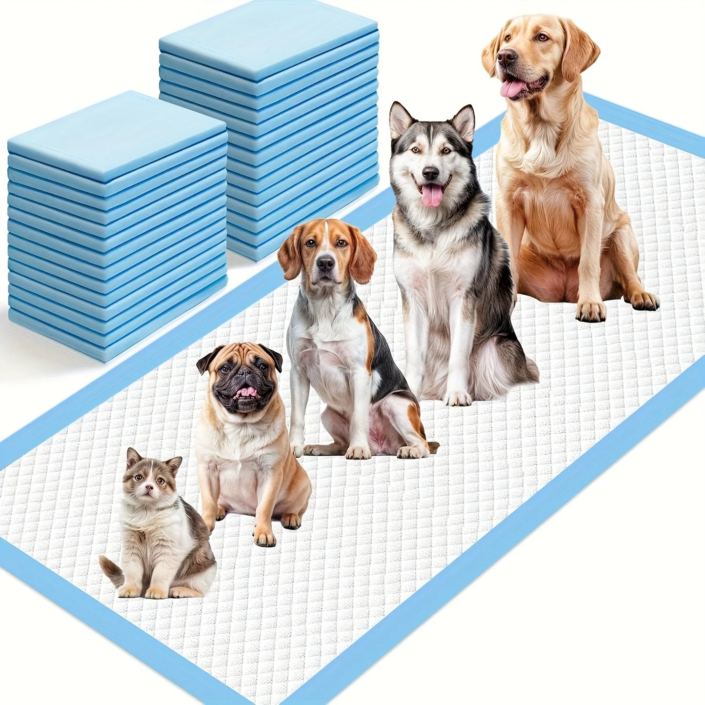 Ultra Absorbent 8 Layer Dog Pee Pad Quick Dry Leakproof