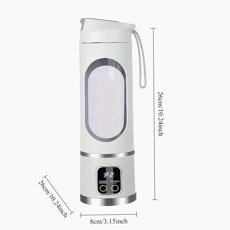 Portable Electric Juicer Travel Blender With 8 Blades