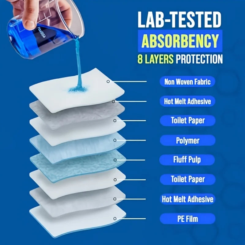 Ultra Absorbent 8 Layer Dog Pee Pad Quick Dry Leakproof