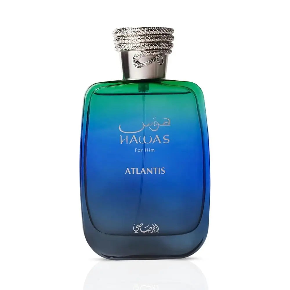Hawas London & Atlantis For Men Eau De Parfum Combo Set, 100ml Fresh Aquatic Woody Men Cologne Kit, Long Lasting City Inspired Masculine Fragrance Luxury Gift Pack For Him