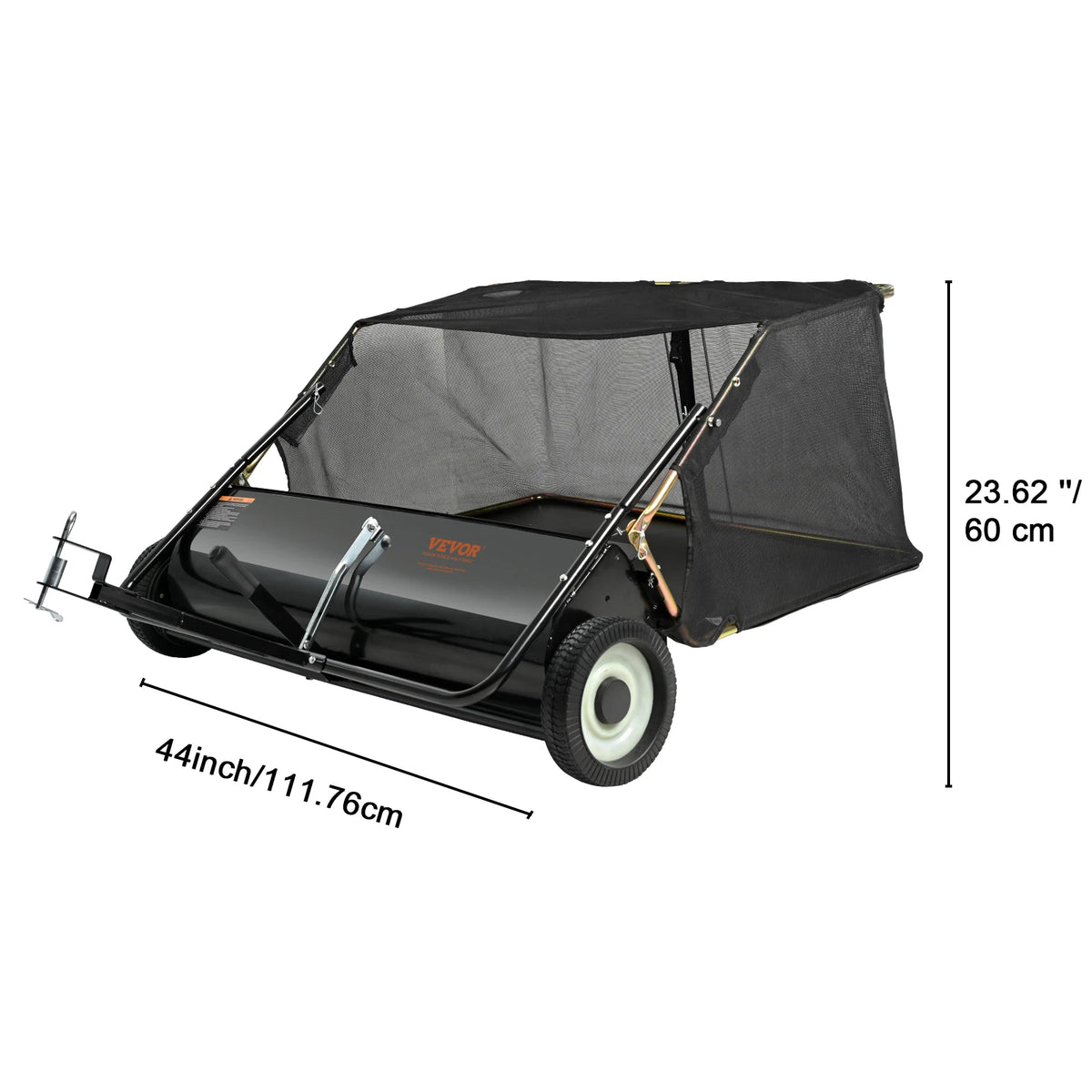 SucceBuy Heavy Duty Tow Behind Lawn Sweeper Collector
