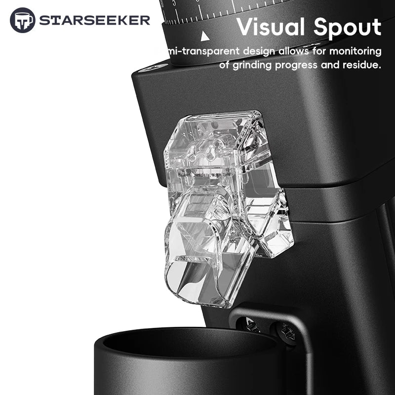 Starseeker E55Pro Electric Coffee Grinder Conical Burr Stepless Fineness