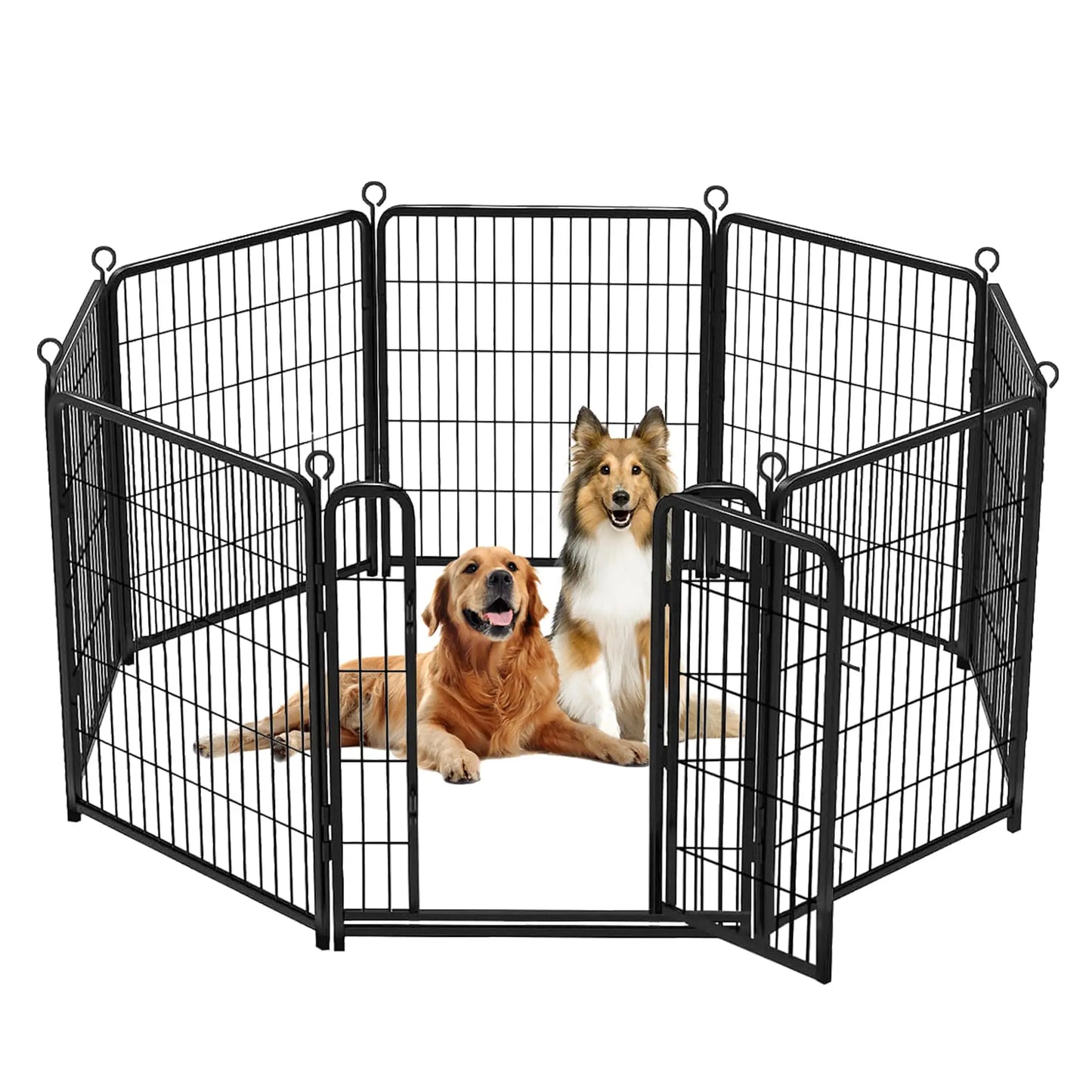Studyset Dog Exercise Pen Indoor Outdoor Portable Metal