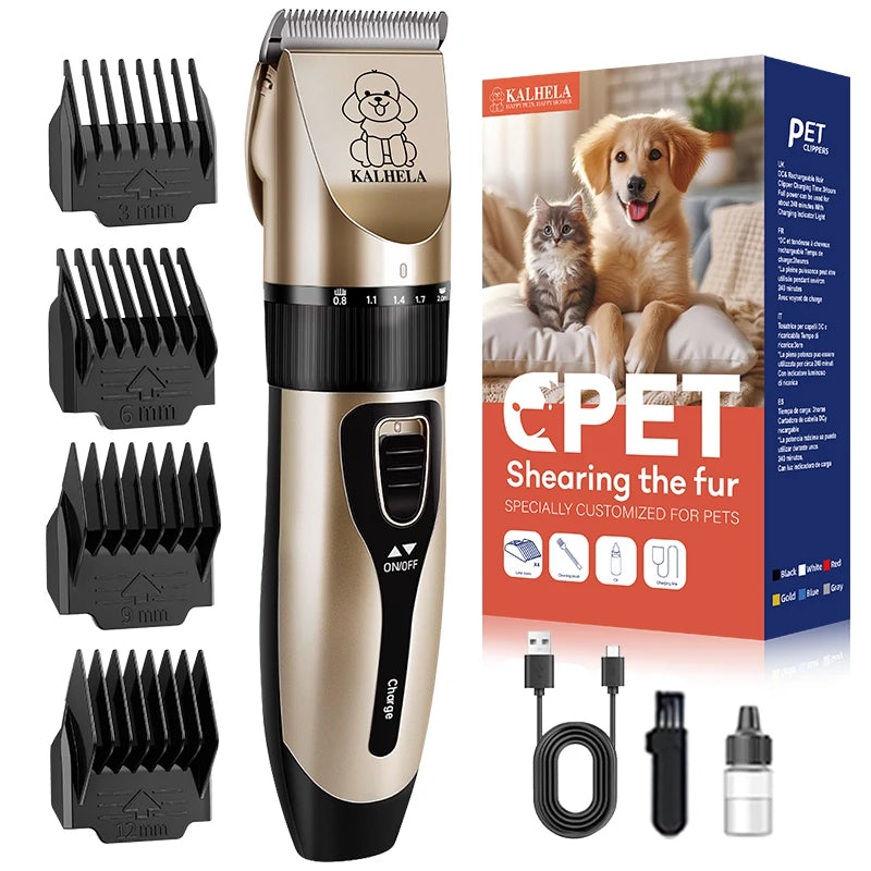 Rechargeable Low Noise Cordless Pet Trimmer For Dogs And Cats