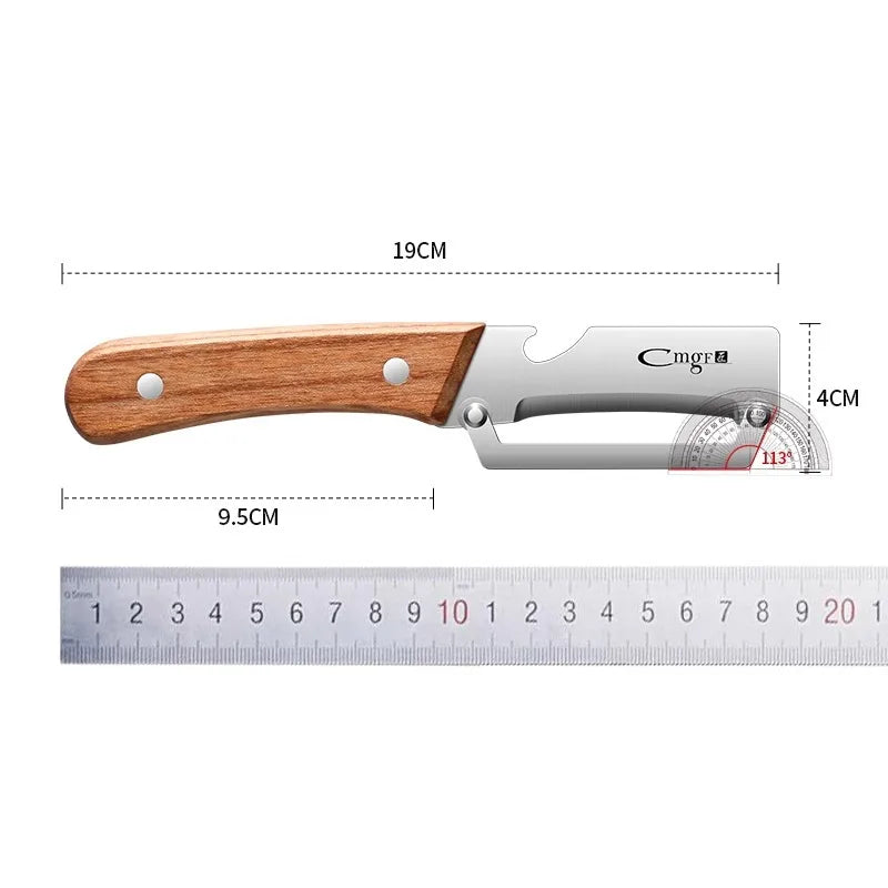 XUANXIANG Stainless Steel Peeler With Wooden Handle