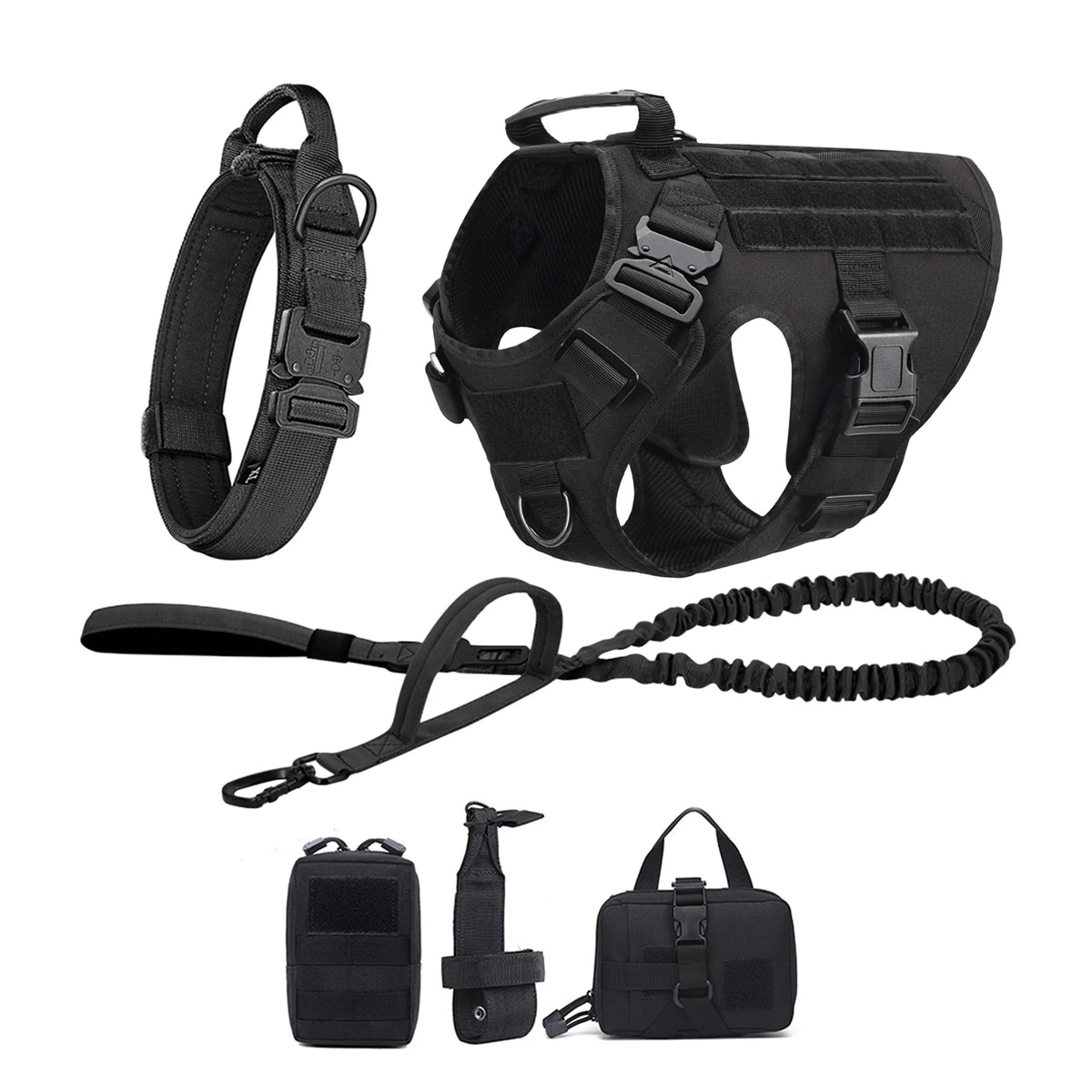 Petavel Tactical Dog Harness Featuring Quick Release Buckles