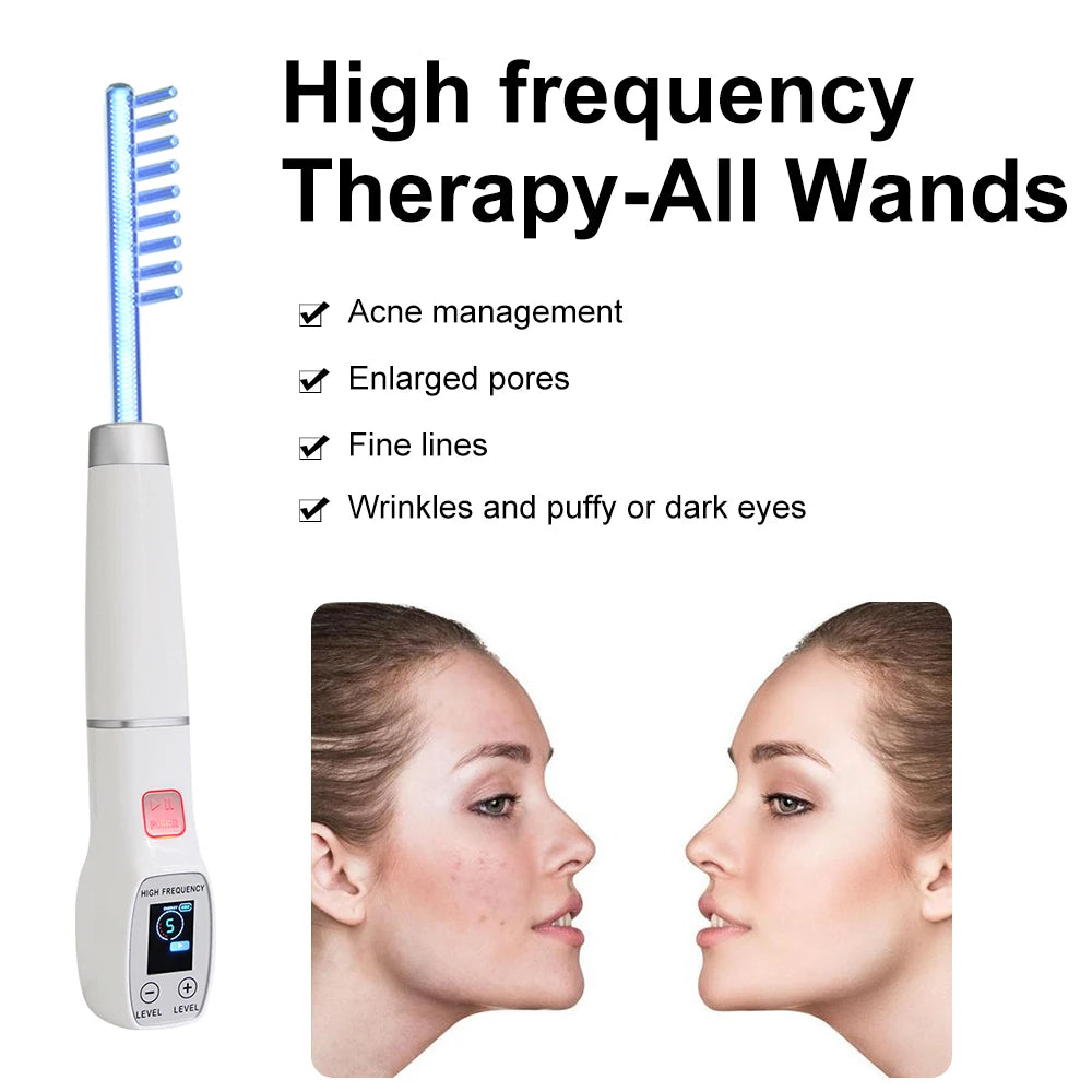 YUET WIN High Frequency Electrode Wand For Acne Spot Treatment