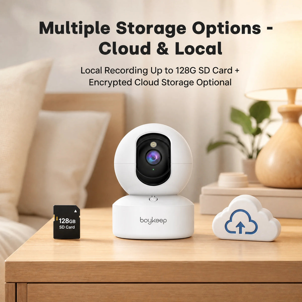 BoyKeep 2K Pet Camera With Night Vision And Motion Detection