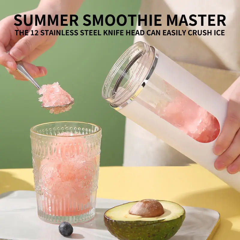 TMJD MISS Portable Wireless USB Juicer 12-Blade Blender