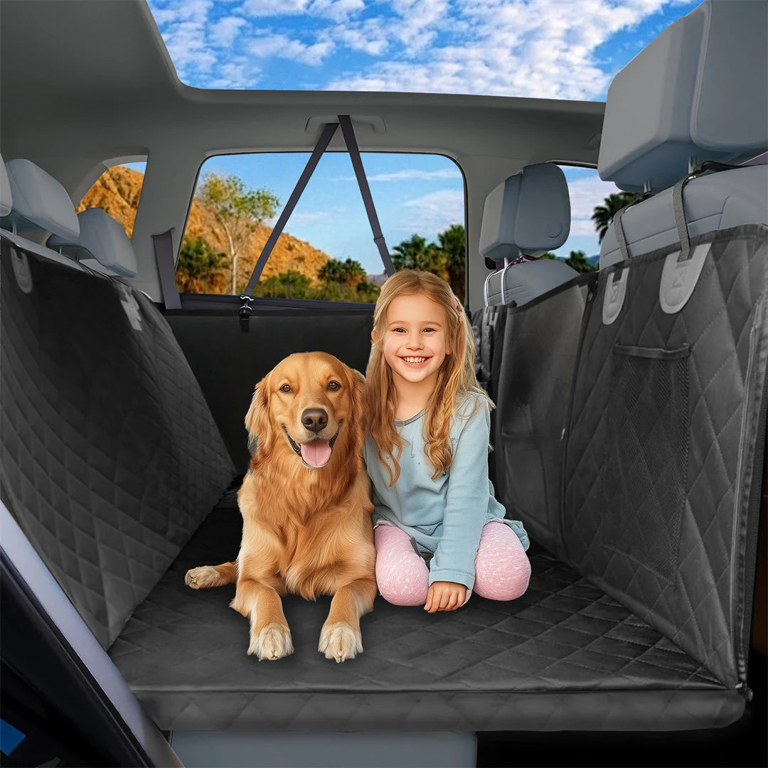 BINGOPAW Waterproof Dog Car Seat Cover Hammock For Backseat Travel
