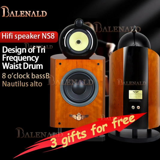 Balenald Nautilus Three-Way Bookshelf Speaker High Fidelity