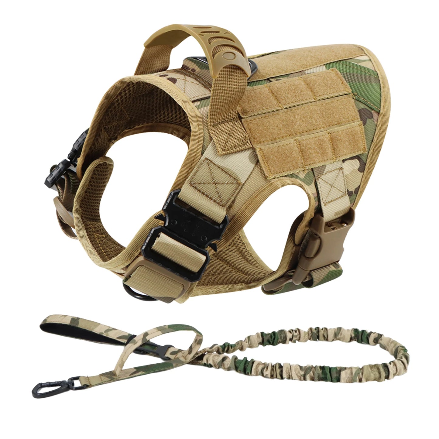 Nylon Dog Harness Leash And Collar Set For German Shepherd Malinois