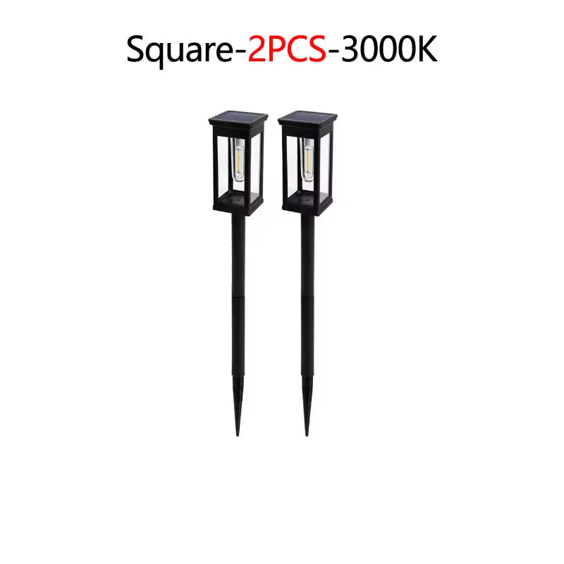 DOUWENXI Solar Pathway Lights Outdoor Garden Waterproof Lamps Decor