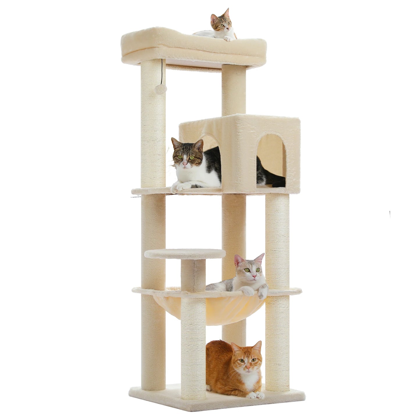 PAWZ Road Cat Tree With Scratching Posts And Hammock