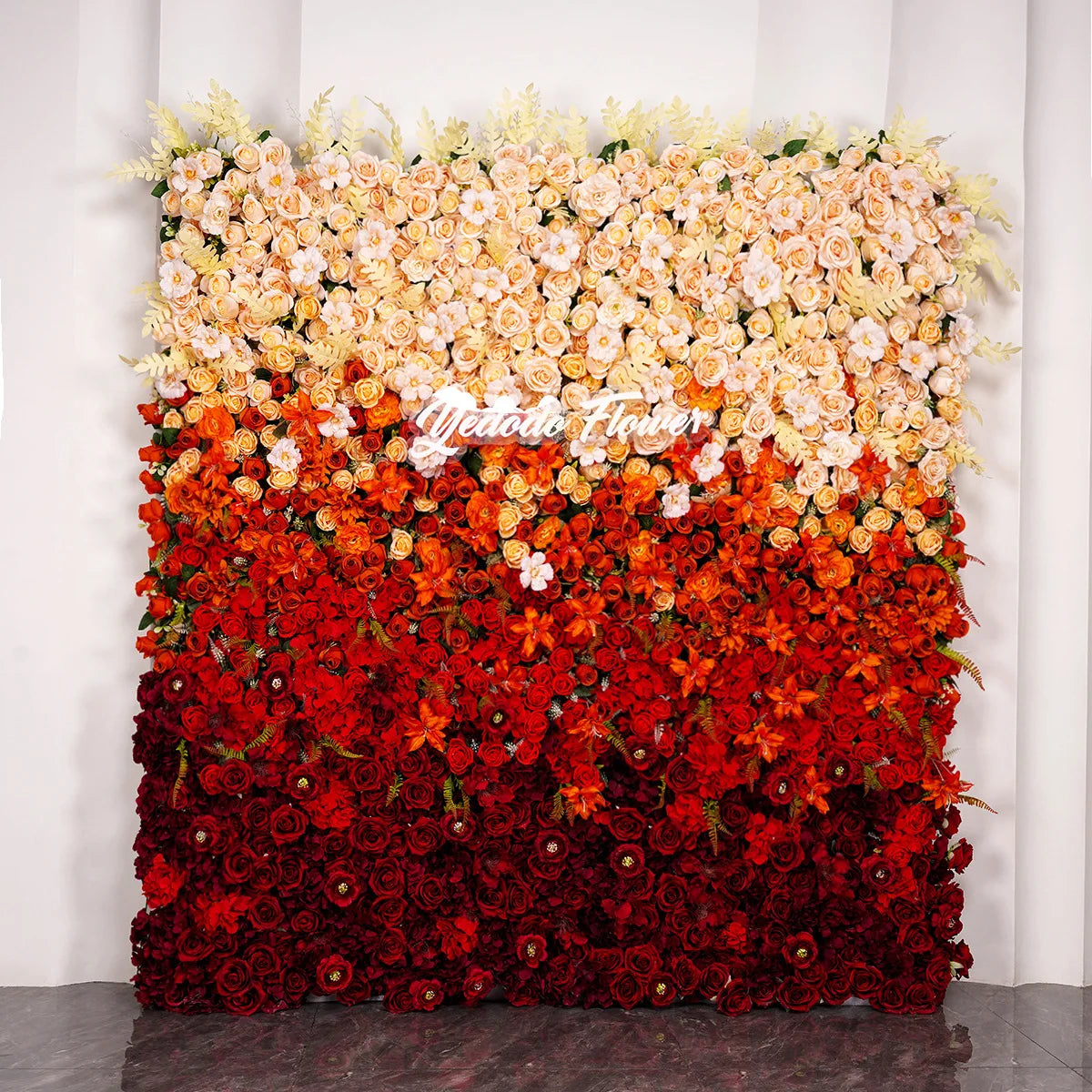 Gradient Rose Cloth Backdrop Curtain for Weddings and Events