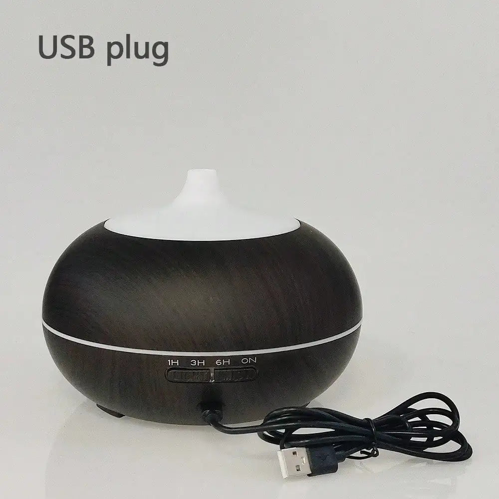 1 Pack 550ml Aromatherapy Diffuser Humidifier with Auto Shut Off 4 Timers Essential Oil Diffuser Includes 6 Oils