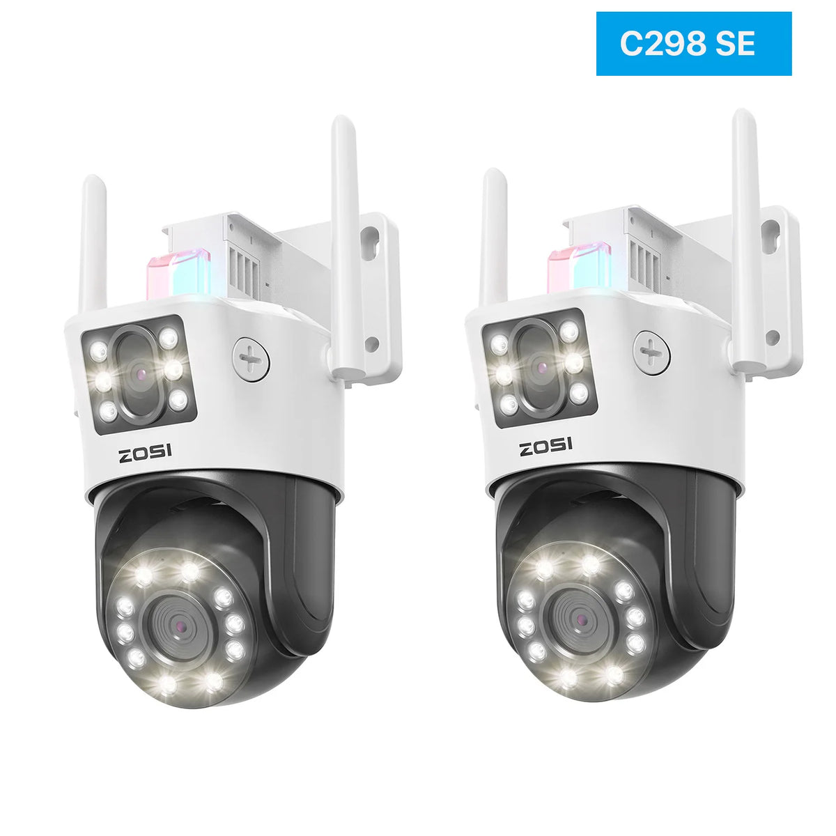 Zosi 4K Dual Lens PTZ Outdoor Surveillance Security Camera