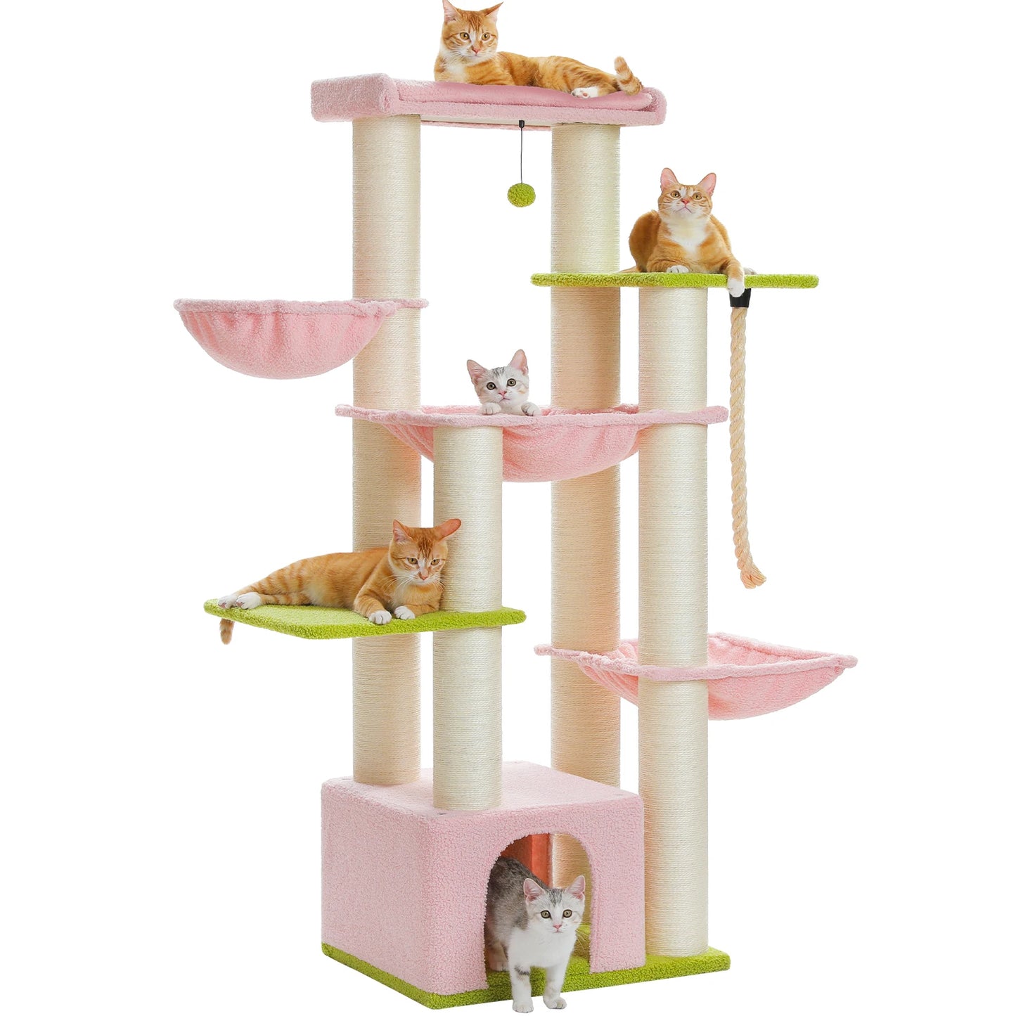 PAWZ Road Large Cat Tree Tower With Levels And Hammock