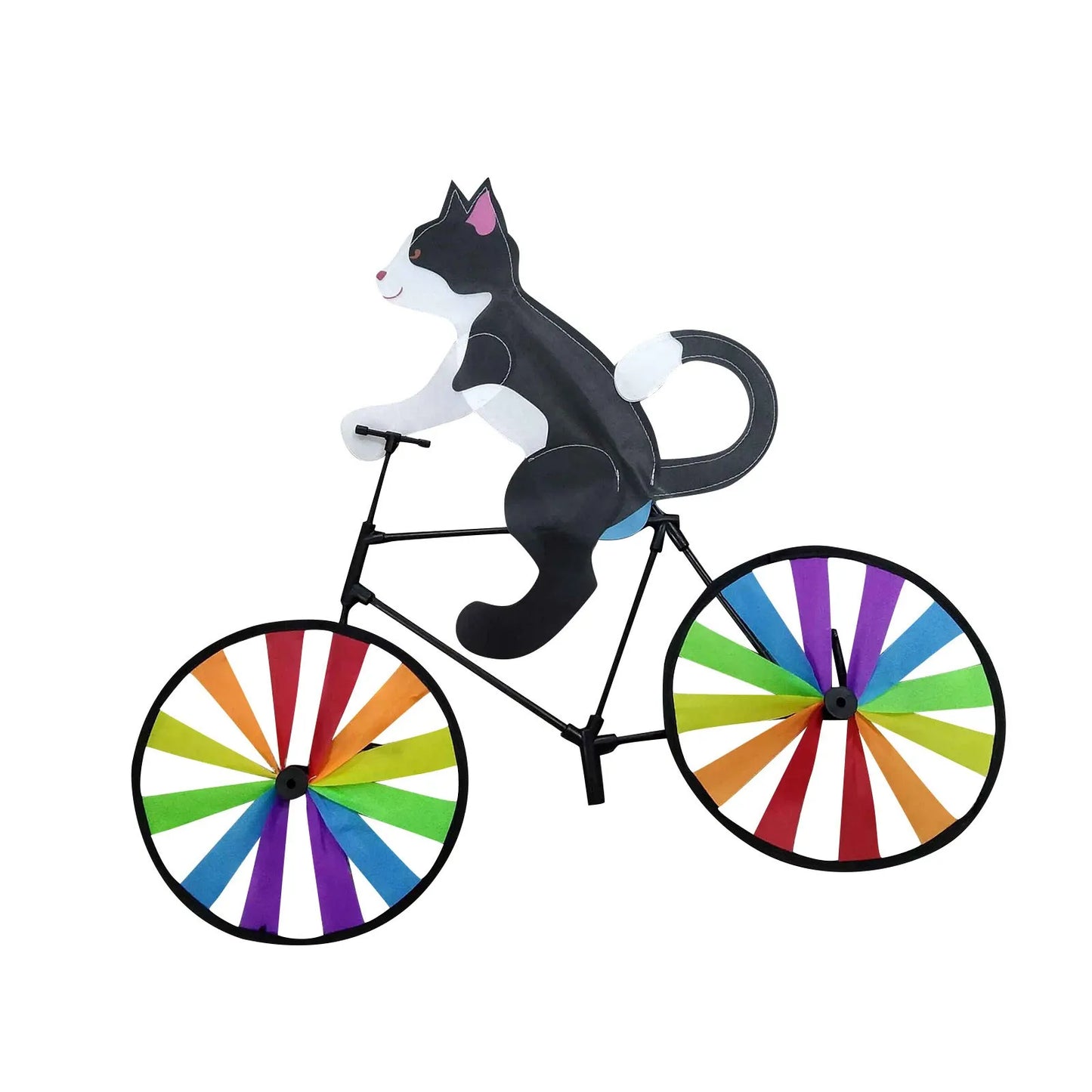 Outdoor Cat Bicycle Garden Sculpture For Yard Decor