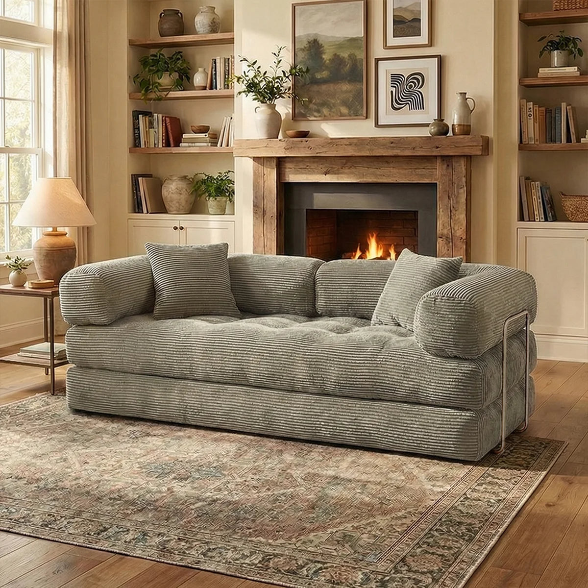 Yqzyphyna Boneless Futon Sofa Bed Convertible Couch Sleeper