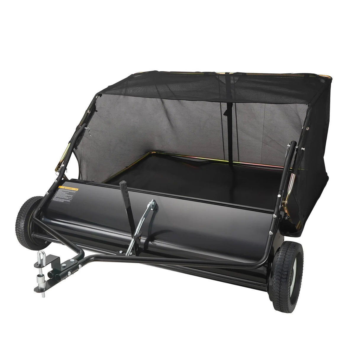 SucceBuy Heavy Duty Tow Behind Lawn Sweeper Collector