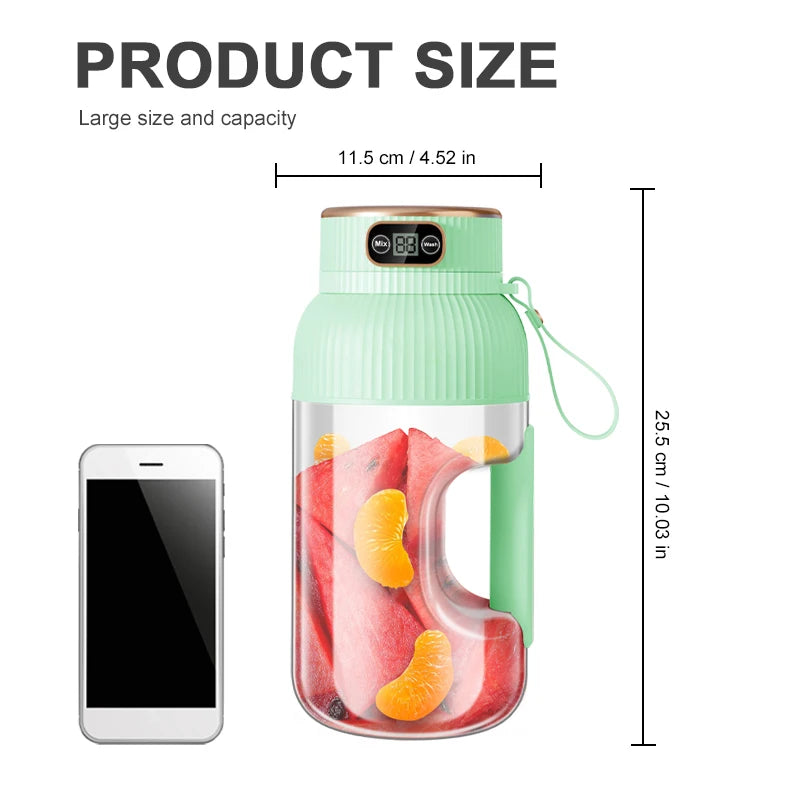 Portable Juicer Blender USB Charging Cup for Smoothies