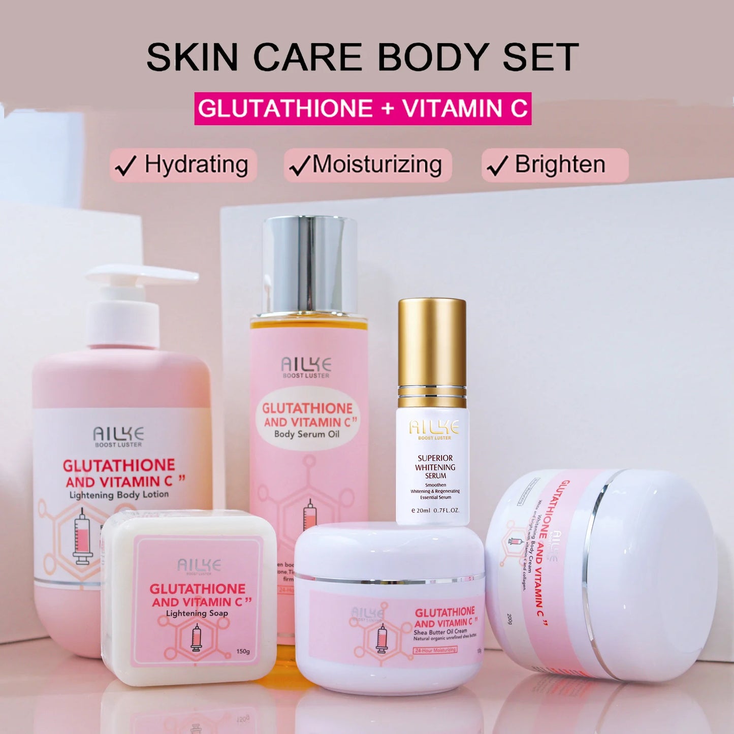 AILKE Whitening Glutathione Vitamin C Facial Lotion