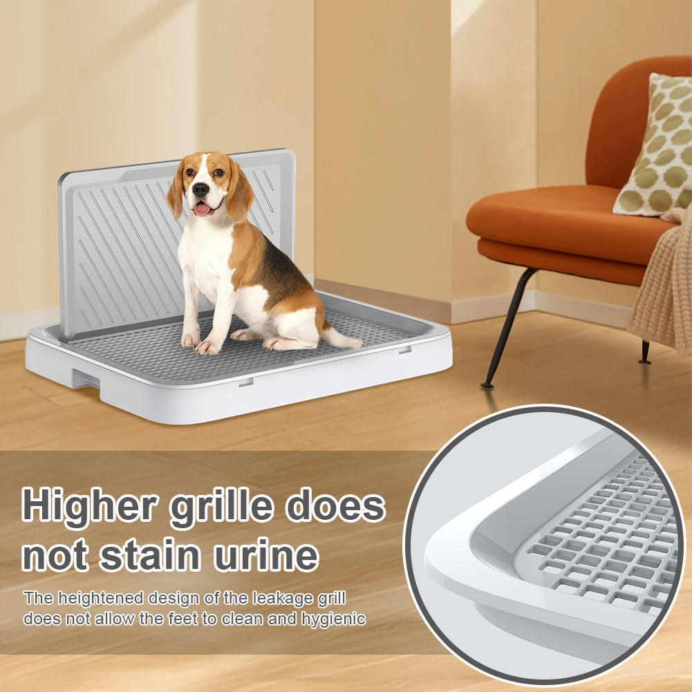 Portable Dog Potty Tray With Pee Wall For Training