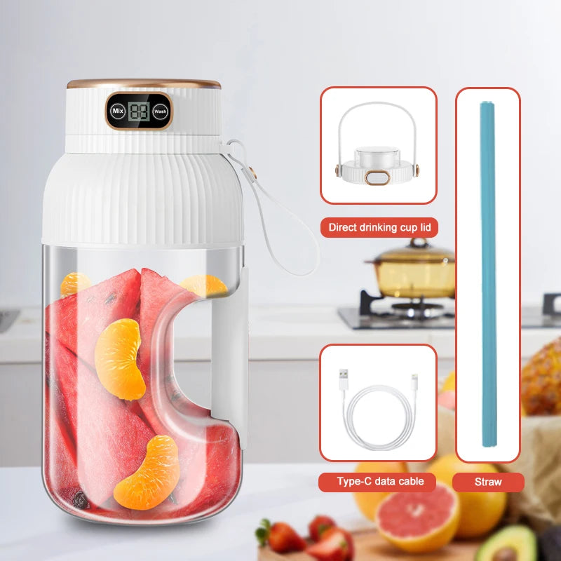 Portable Juicer Blender USB Charging Cup for Smoothies