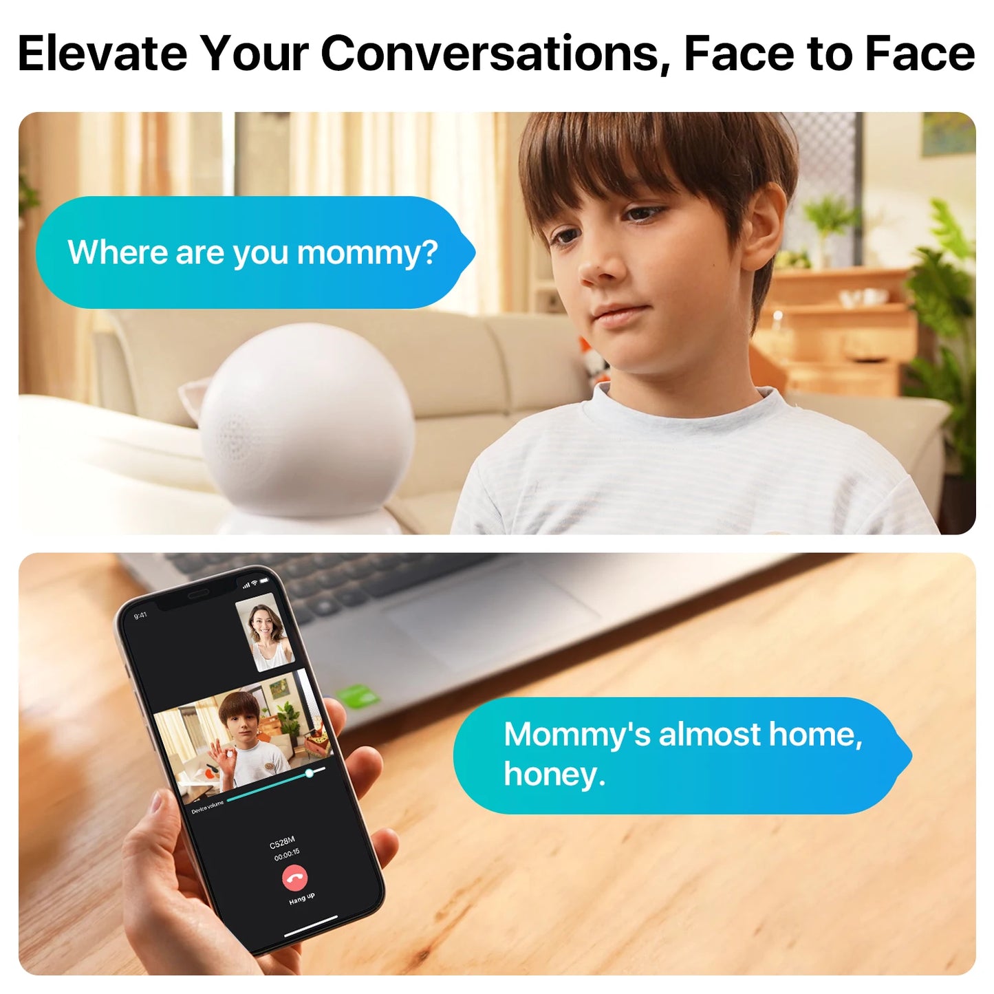 ZOSI 360 Degree Smart Home Security Camera AI Auto Tracking