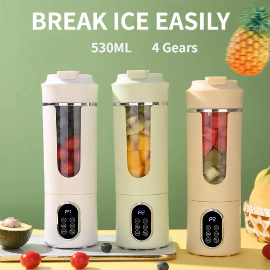 TMJD MISS Portable Wireless USB Juicer 12-Blade Blender