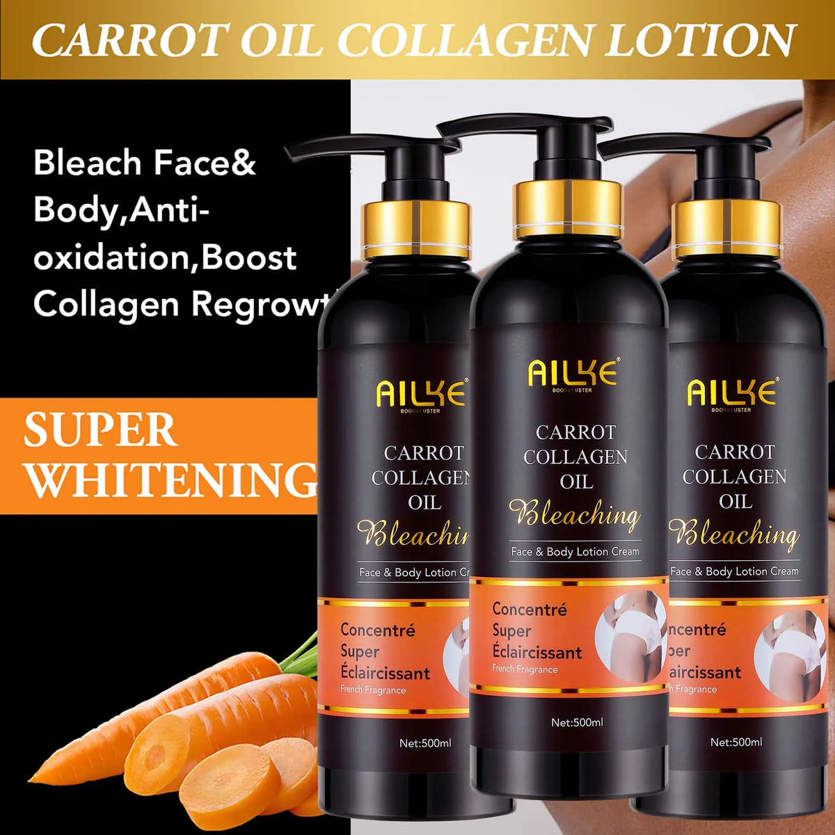 AILKE Collagen Whitening Set For Dark Spot Correction Plus Radiant Skin