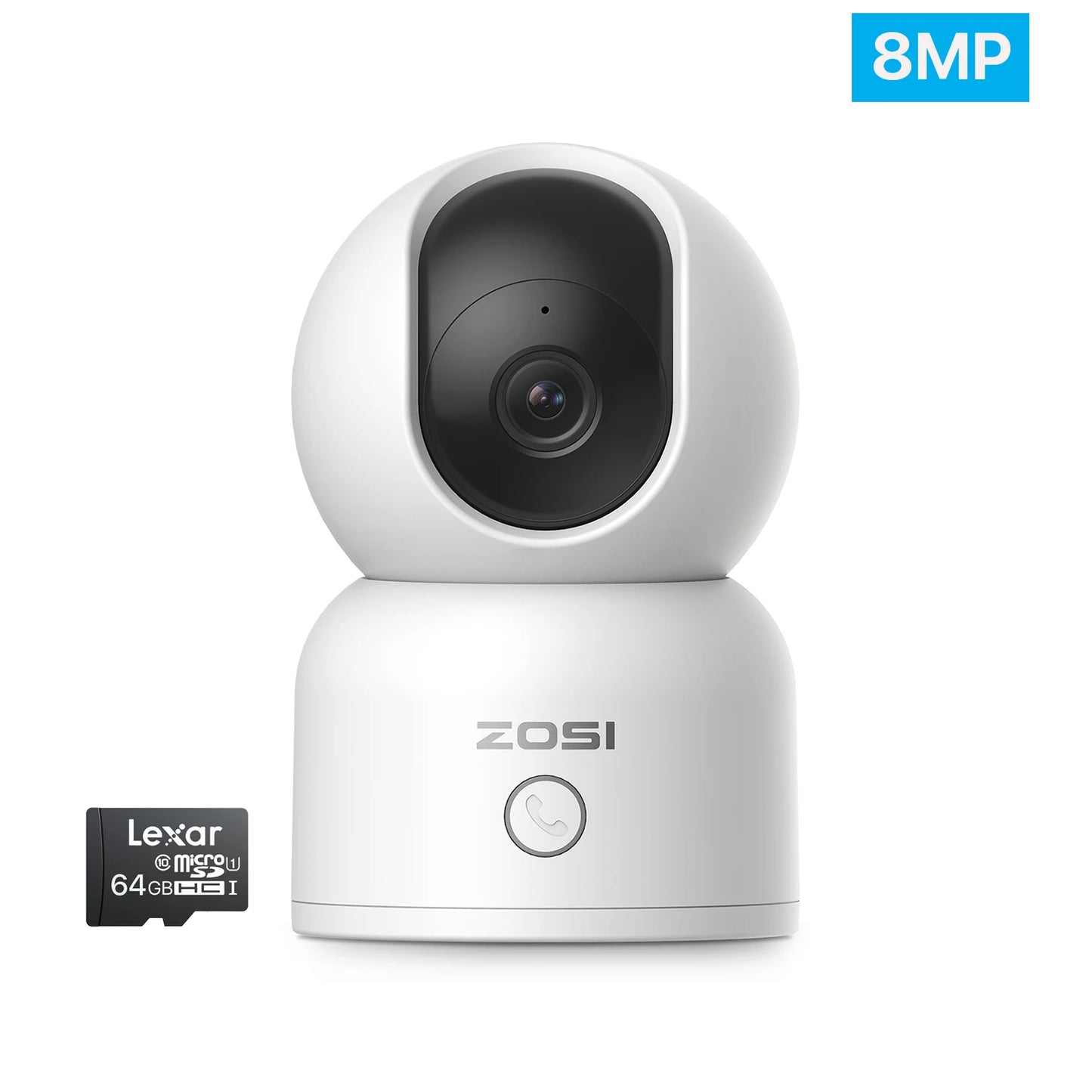 ZOSI Indoor Pan Tilt Smart Security Camera C518 2MP WiFi