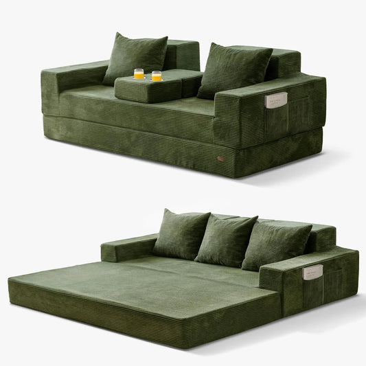 HUANZHUANG Convertible Sofa Bed 4 in 1 Modern Living Room