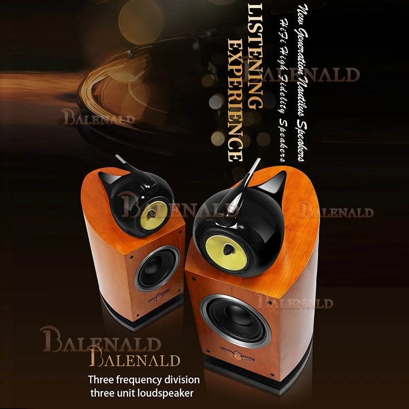 Balenald Nautilus Three-Way Bookshelf Speaker High Fidelity
