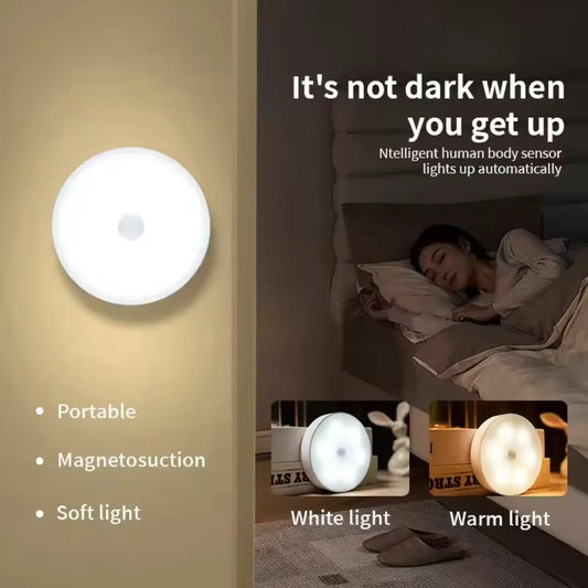 Motion Sensor Night Light USB Rechargeable for Home Hallway
