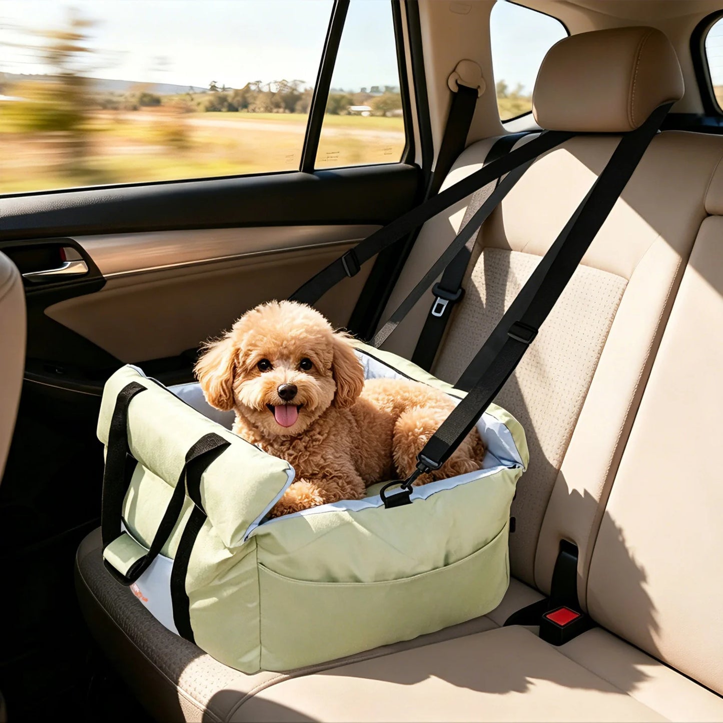 BINGOPAW Dog Car Seat Booster Carrier For Safe Travel