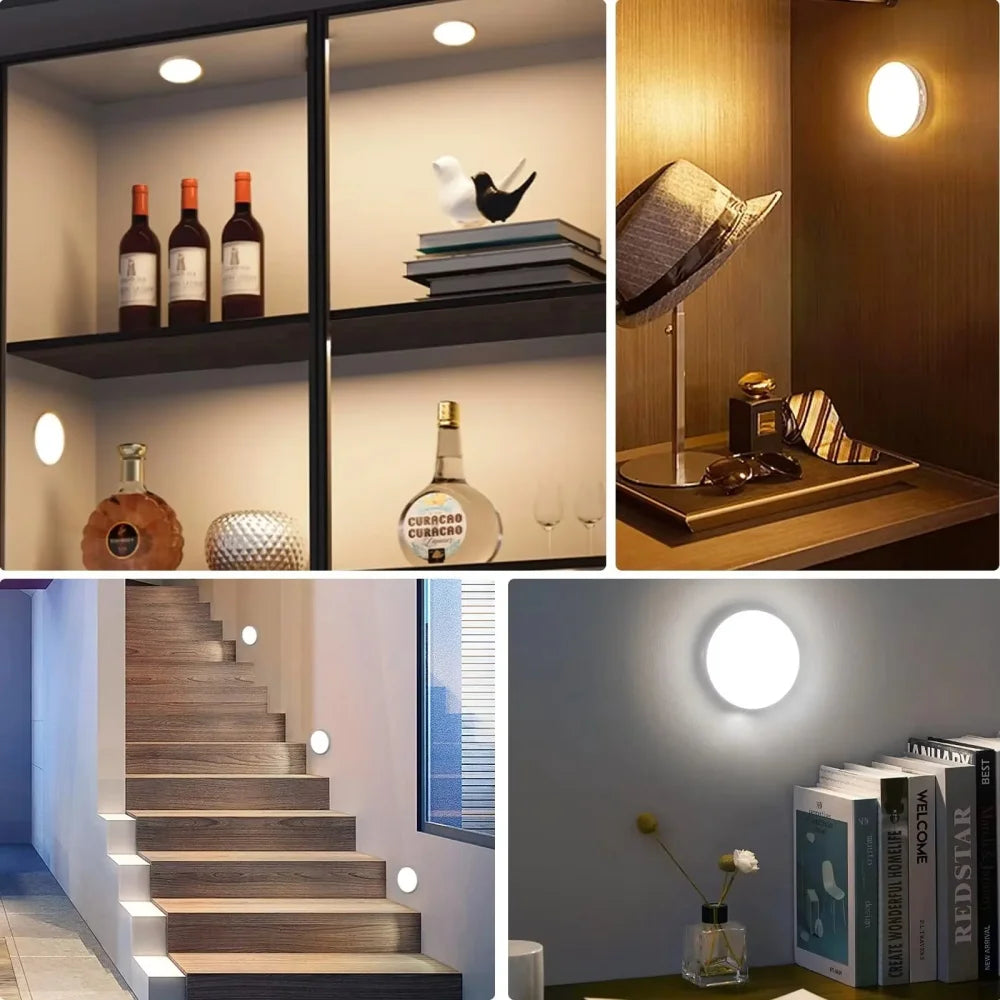 Motion Sensor Night Light USB Rechargeable for Home Hallway
