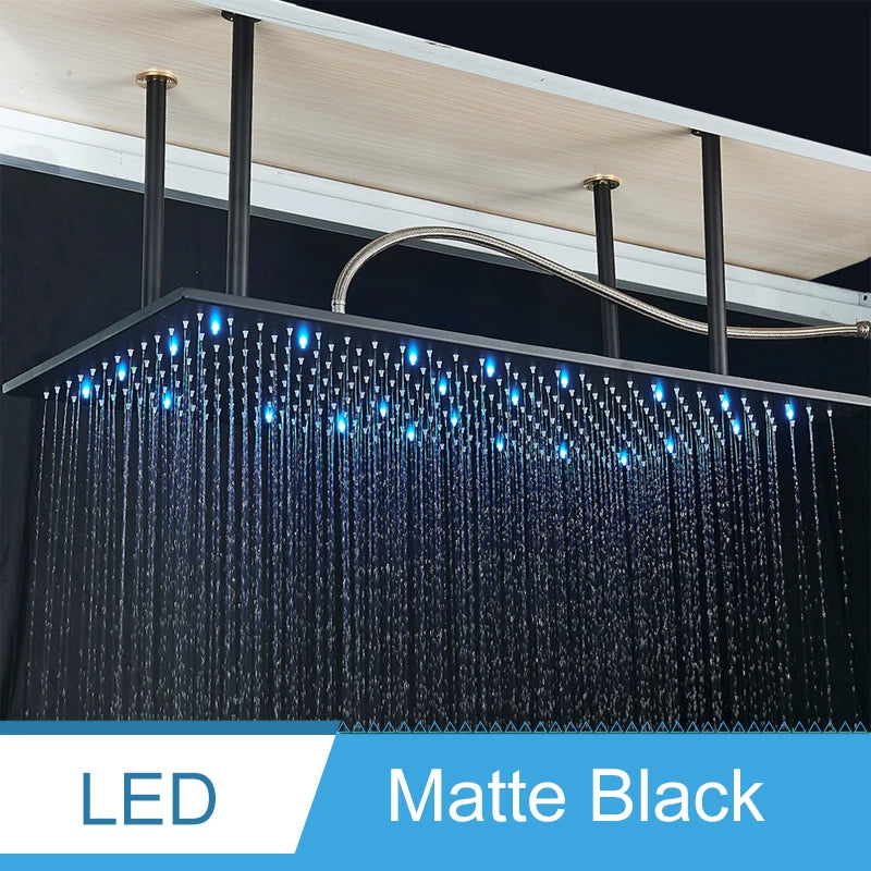 Shinesia LED Rainfall Shower System Ceiling Mounted