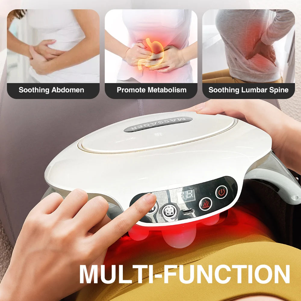 HOMEMASSA Abdominal Massager With Heat For Digestive Comfort