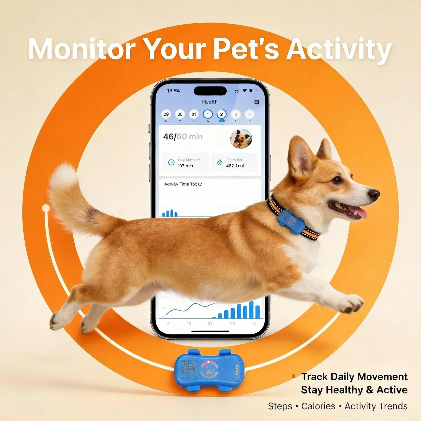 WANWAYTECH GPS Pet Tracker 4G For Dogs And Cats With Real Time Tracking