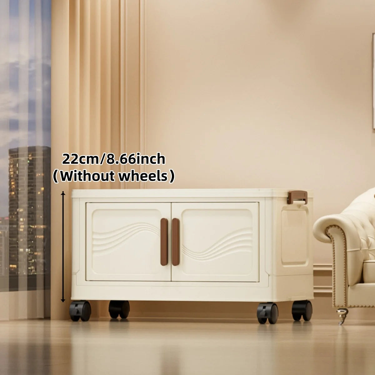 Foldable Storage Box With Clear Door For Organizing Clothes And More