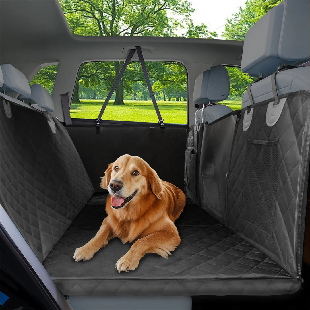 BINGOPAW Waterproof Dog Car Seat Cover Hammock For Backseat Travel