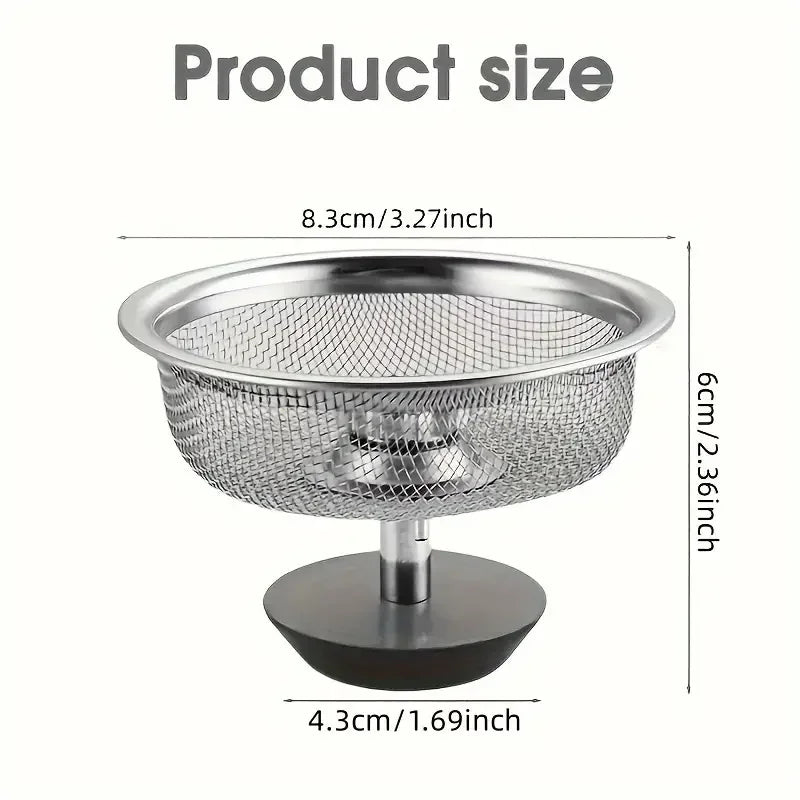 Stainless Steel Kitchen Sink Strainer Set With Handle And Stopper