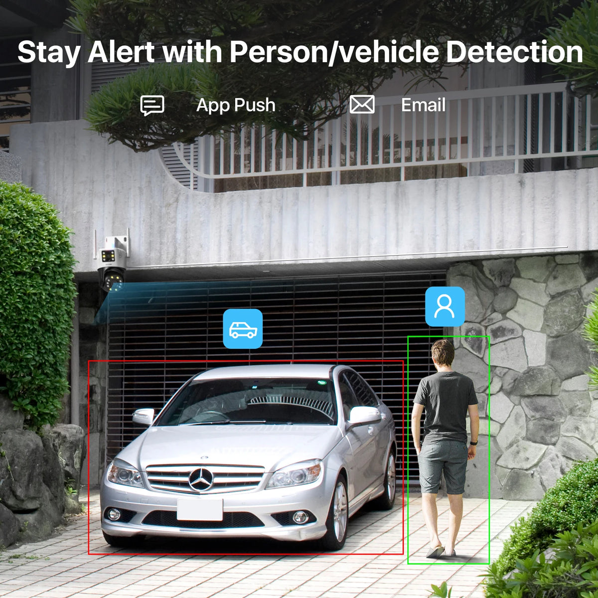 Zosi 4K Dual Lens PTZ Outdoor Surveillance Security Camera