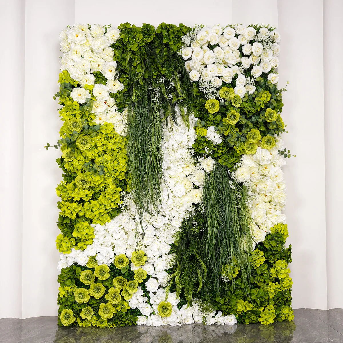 Gradient Rose Cloth Curtain Backdrop for Outdoor Wedding Decor