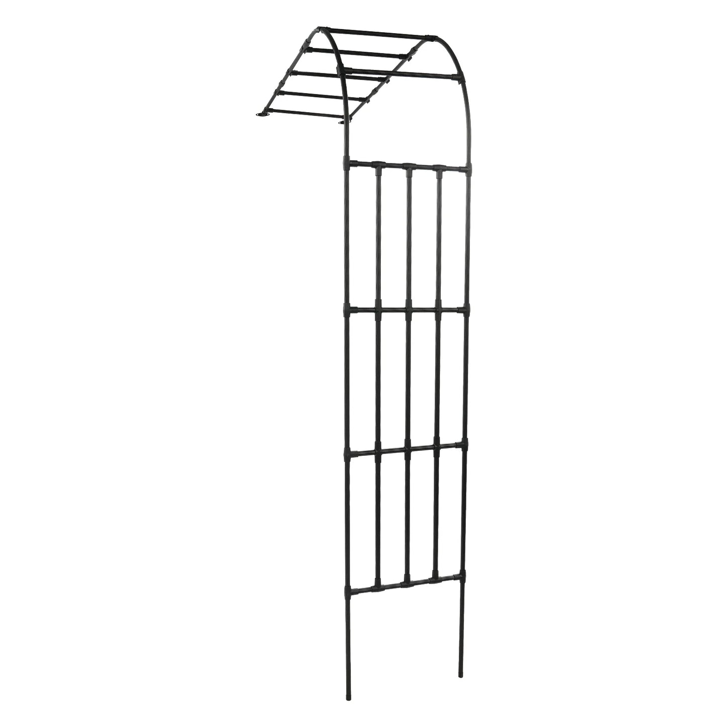Half Side Garden Arch Trellis Steel Free Standing Plant Support